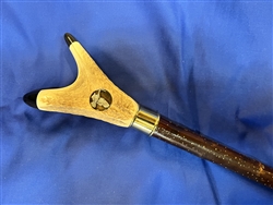 Stag Antler  Thumbstick with Flying Grouse